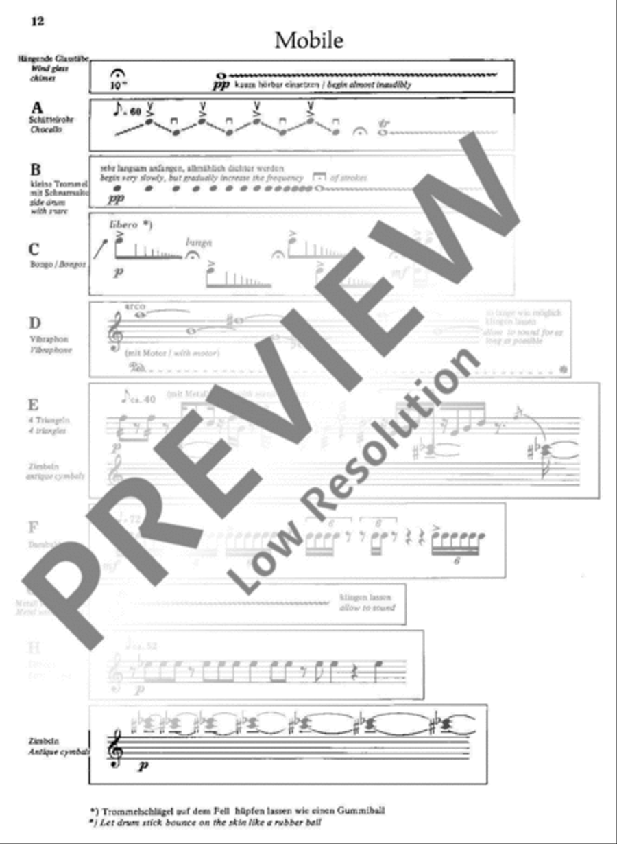 Katalog II Percussion scores gallery preview page 13