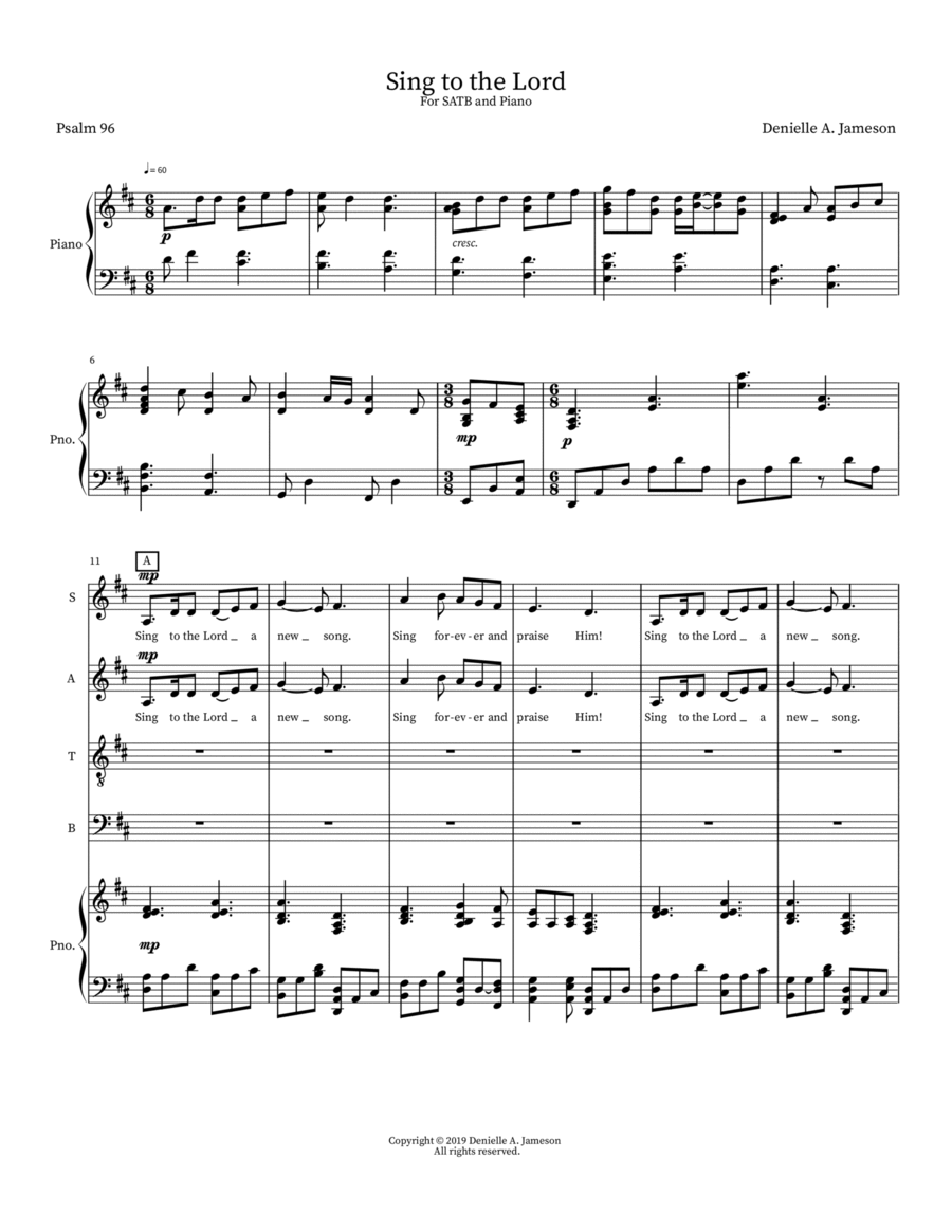 Sing to the Lord 4-Part scores gallery preview page 1