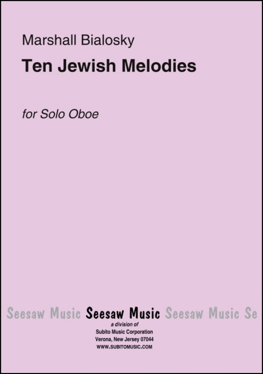 Ten Jewish Melodies Ten Jewish Melodies English Horn scores gallery preview page 1