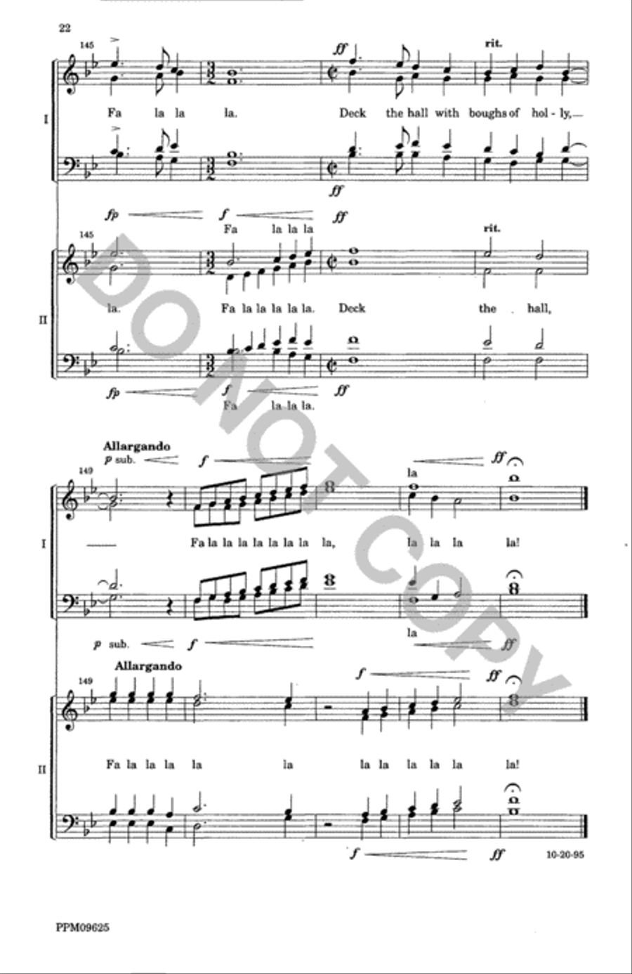 A Christmas Garland--SATB Divisi scores gallery preview page 23