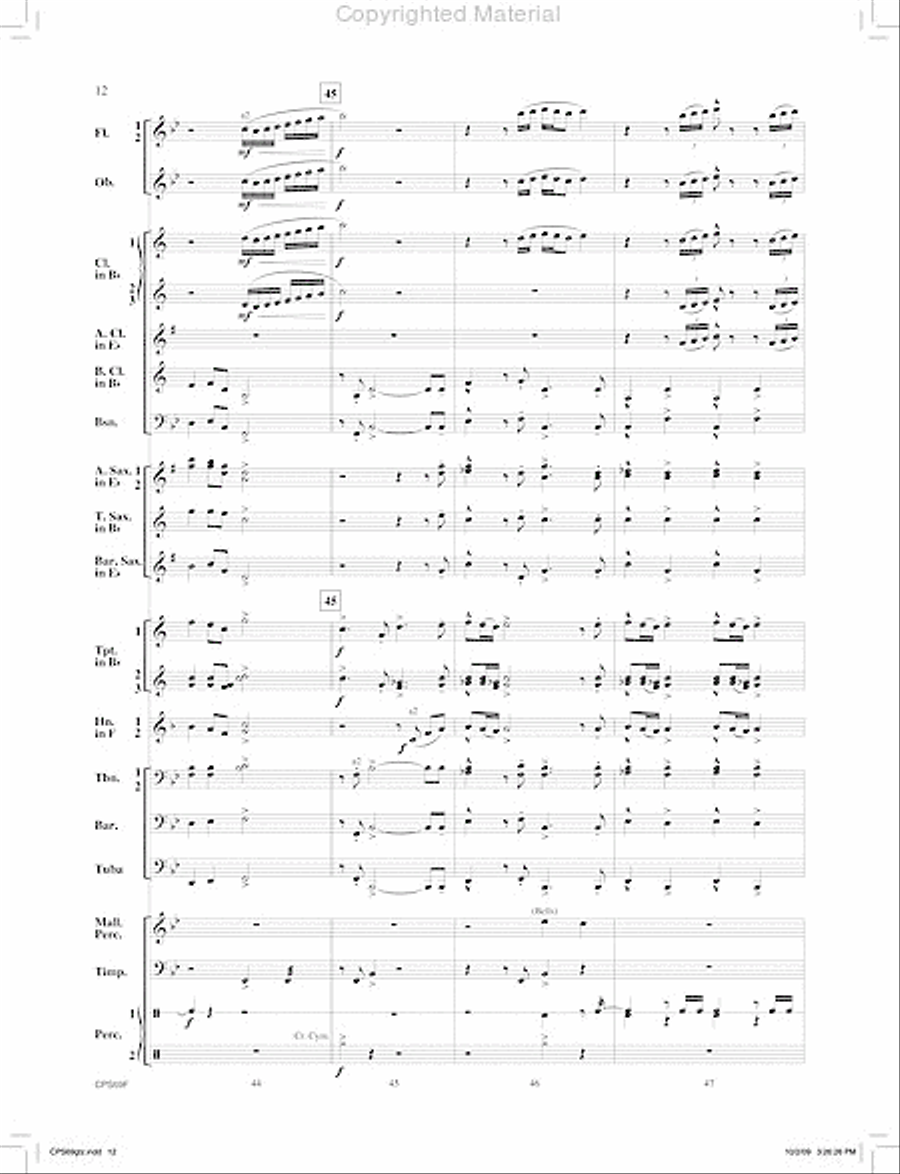 Orion's Sword Orion's Sword Concert Band scores gallery preview page 13