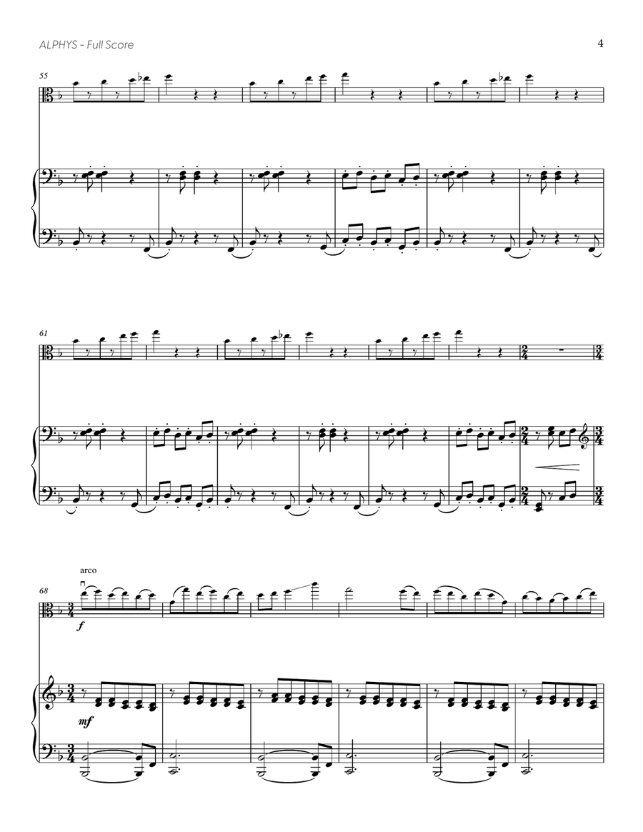 Alphys (from UNDERTALE) (for Solo Viola with Piano Accompaniment) Piano Accompaniment scores gallery preview page 5