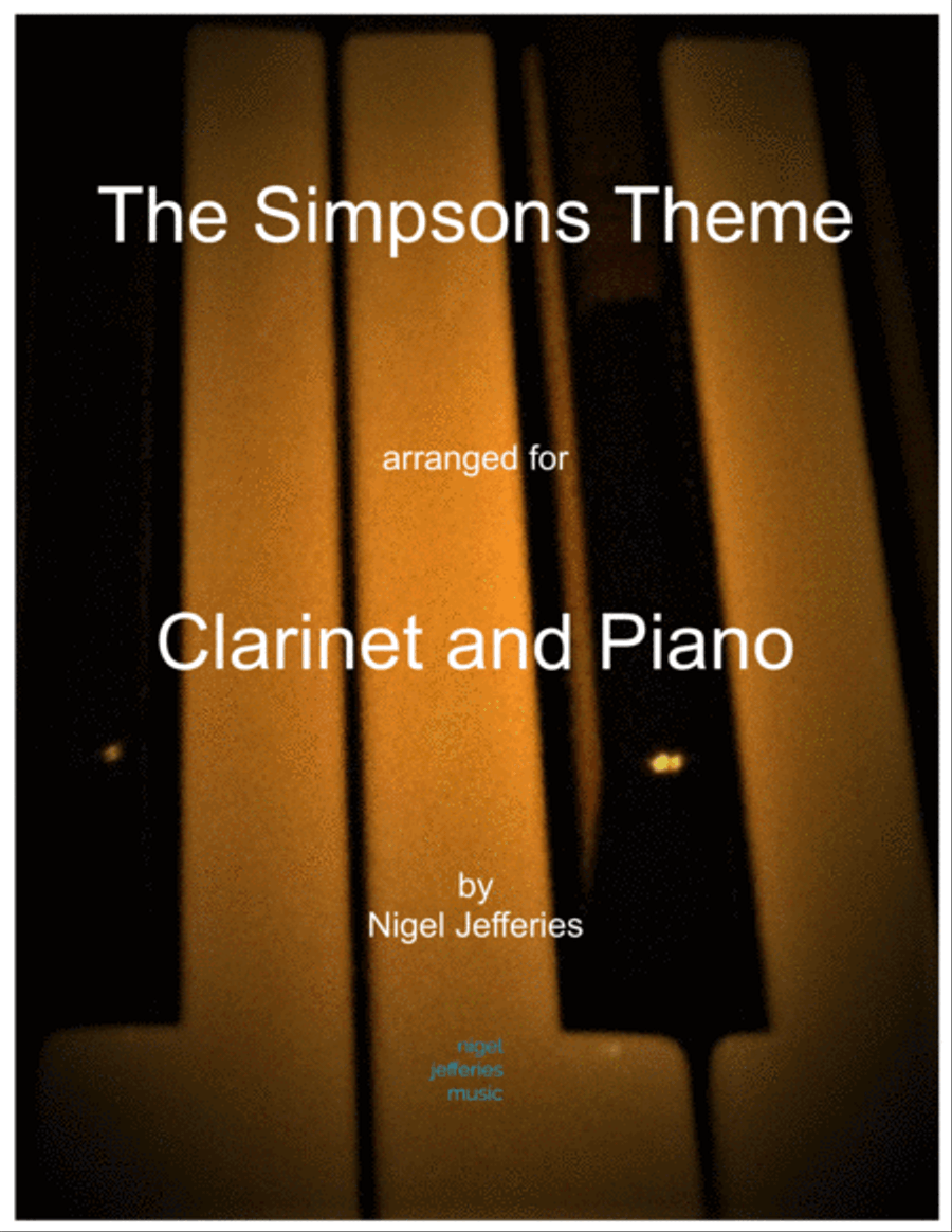 Theme From The Simpsons Clarinet Solo scores gallery preview page 1