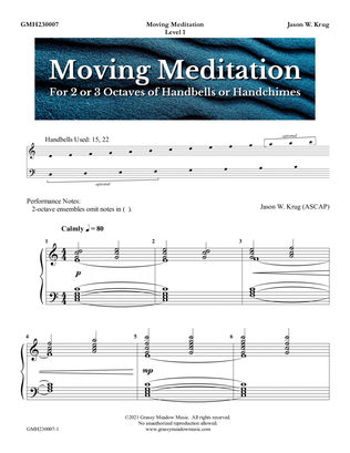 Book cover for Moving Meditation (for 2-3 octave handbell or handchime ensemble) (site license)