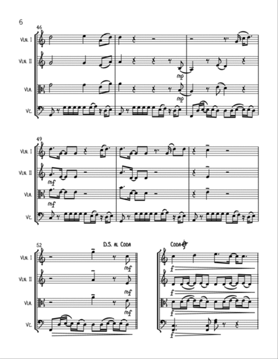 Girls Like You String Trio scores gallery preview page 6
