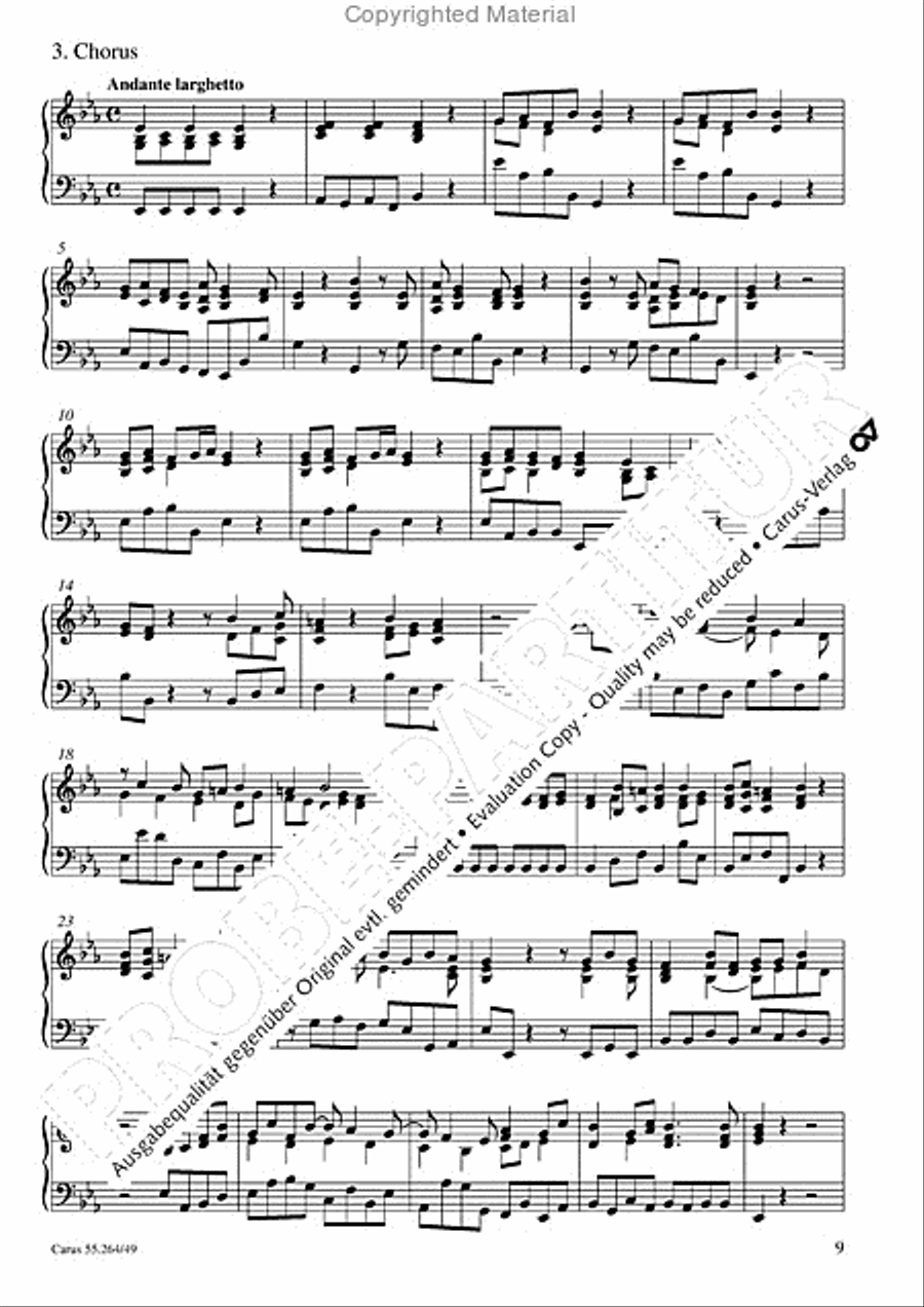 Israel in Egypt - Part I Organ scores gallery preview page 12