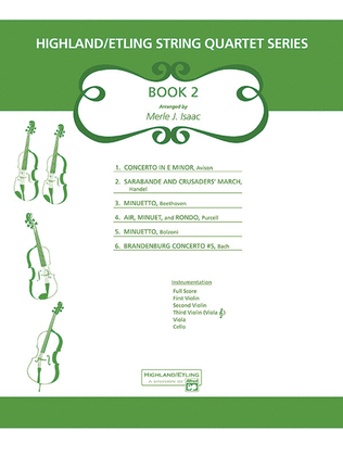 Book cover for Highland/Etling String Quartet Series: Book 2