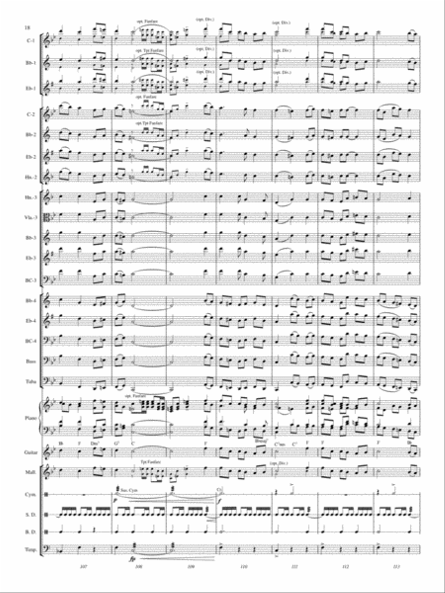 A Festival of Hymns A Festival of Hymns Concert Band scores gallery preview page 17