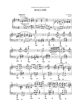 Chopin - Ballade No. 3 in A flat major, Op. 47(Piano)