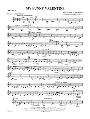 My Funny Valentine: 3rd Violin (Viola [TC])