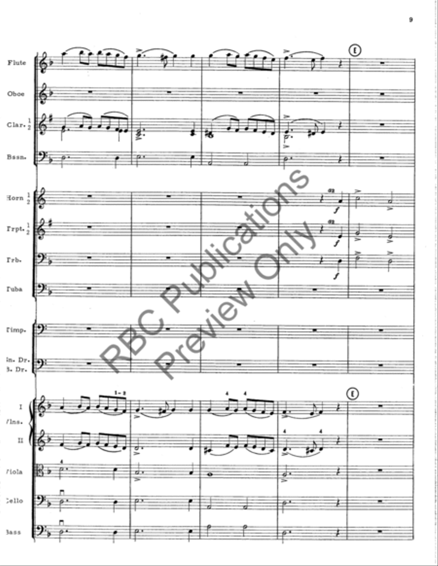 Psalm And Air Full Orchestra scores gallery preview page 10