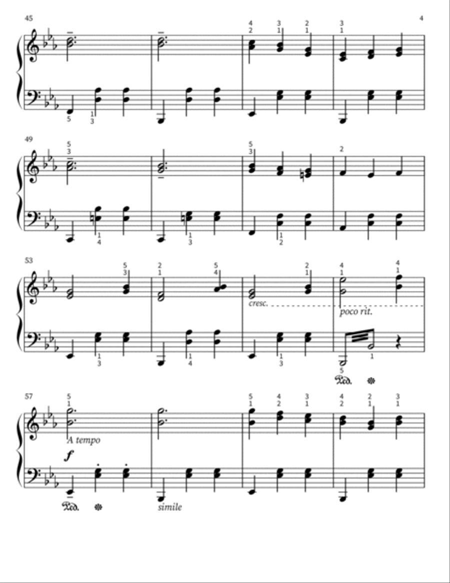 Shostakovich waltz No.2 Piano Solo scores gallery preview page 4