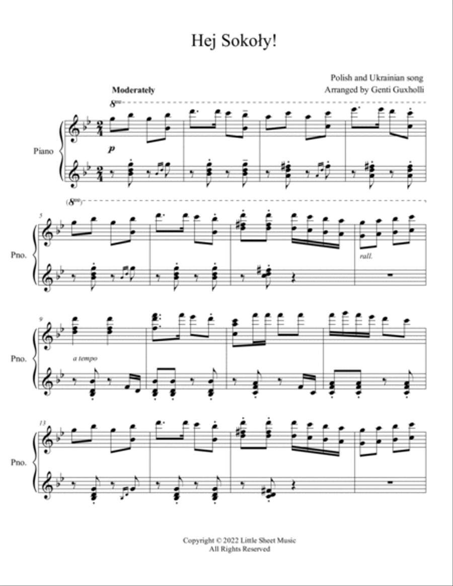 Hej, Sokoły! Piano Solo scores gallery preview page 2