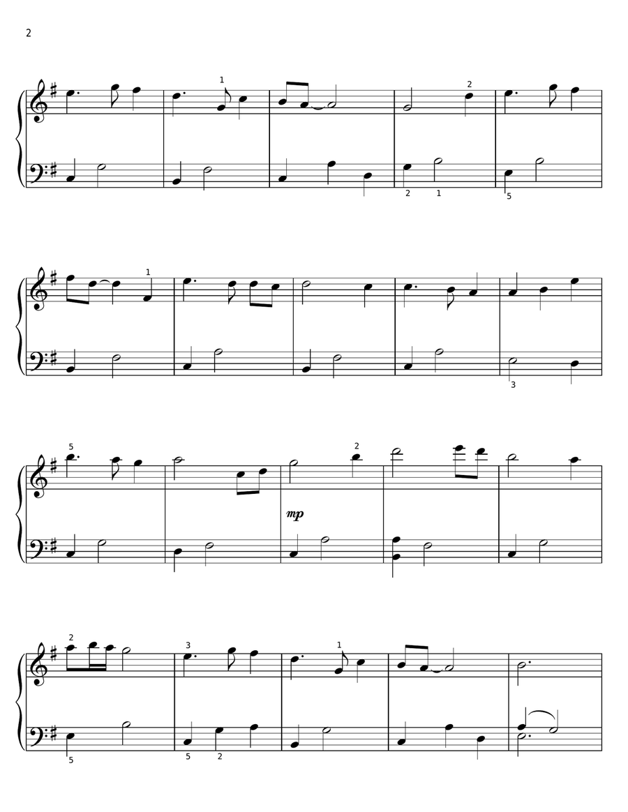 Freedom's Call Easy Piano scores gallery preview page 2