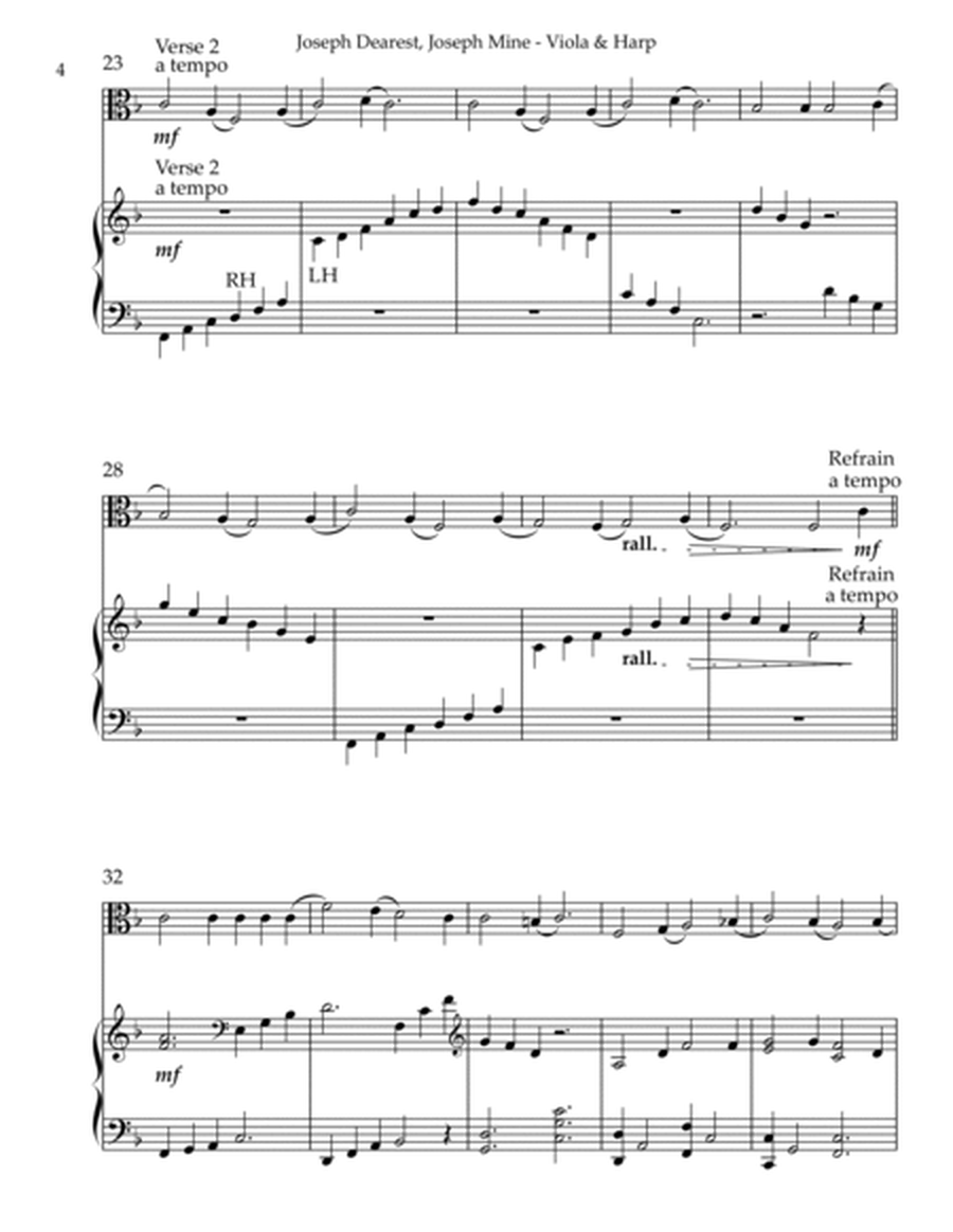 Joseph Dearest, Joseph Mine, Duet for Viola & Harp image number null