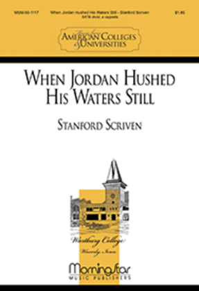 Book cover for When Jordan Hushed His Waters Still