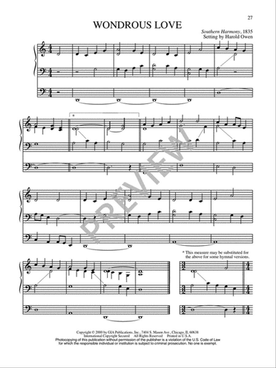 Twenty-Five Organ Harmonizations - Volume 1 Organ scores gallery preview page 29
