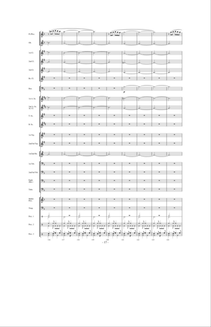 Dragons Fly on the Winds of Time Concert Band scores gallery preview page 16
