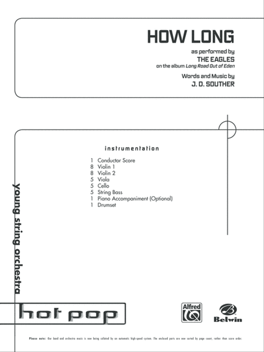 How Long: Score String Orchestra scores gallery preview page 1