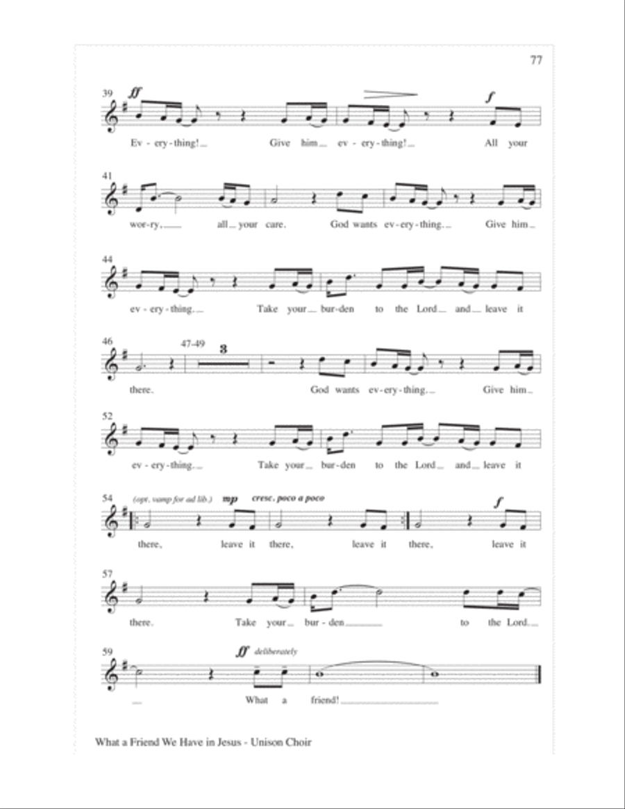 Let the Children Sing 4-Part scores gallery preview page 79