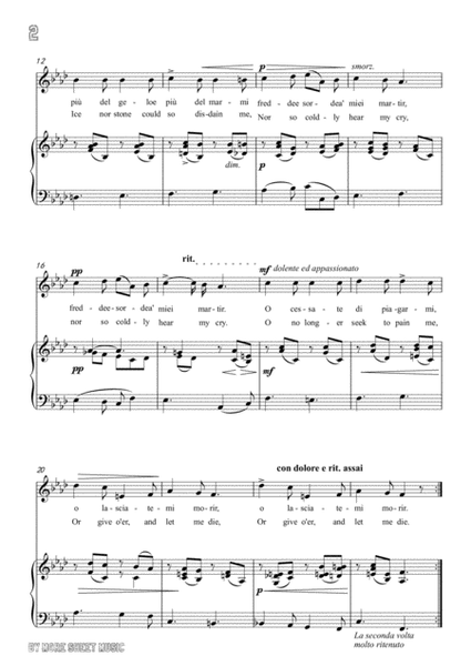Scarlatti-O cessate di piagarmi in f minor,for Voice and Piano image number null