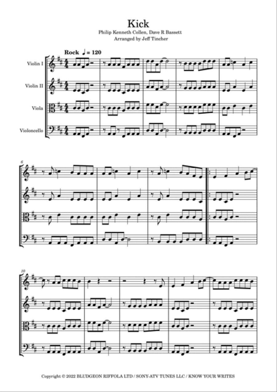 Kick String Quartet scores gallery preview page 2