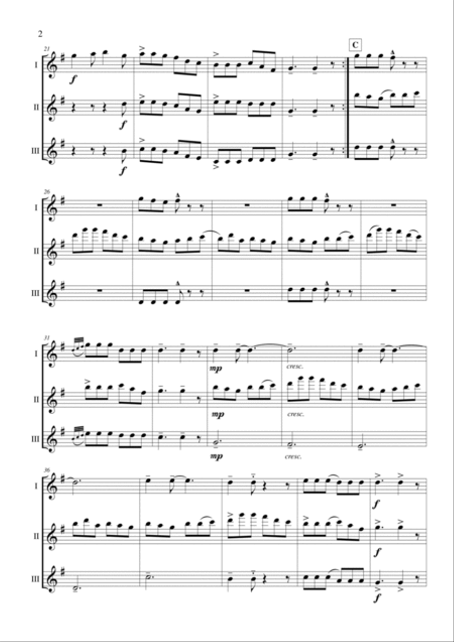 Cúnla Flute Trio scores gallery preview page 2