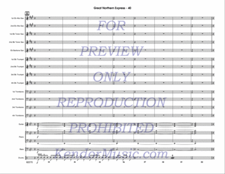 Great Northern Express Jazz Ensemble scores gallery preview page 41