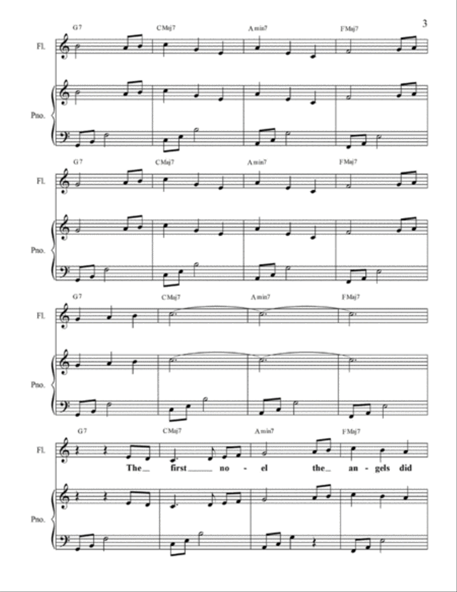 Bethlehem Angel and The First Noel Small Ensemble scores gallery preview page 4