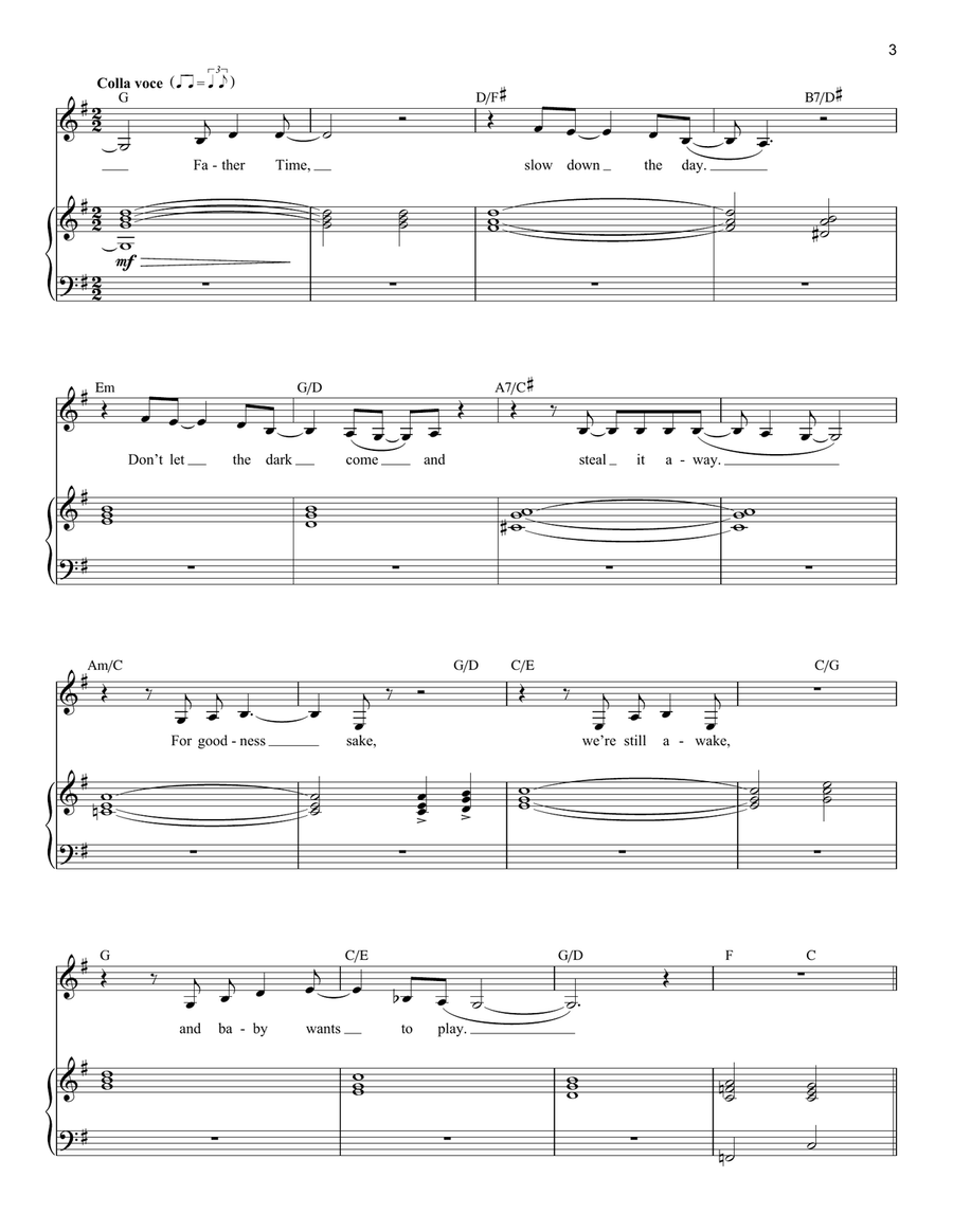 Father Time (from Kimberly Akimbo) Piano, Vocal scores gallery preview page 3