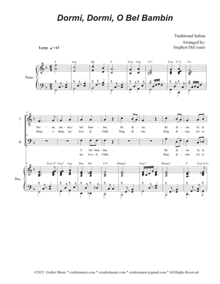 Dormi, Dormi, O Bel Bambin (2-part choir - (TB)