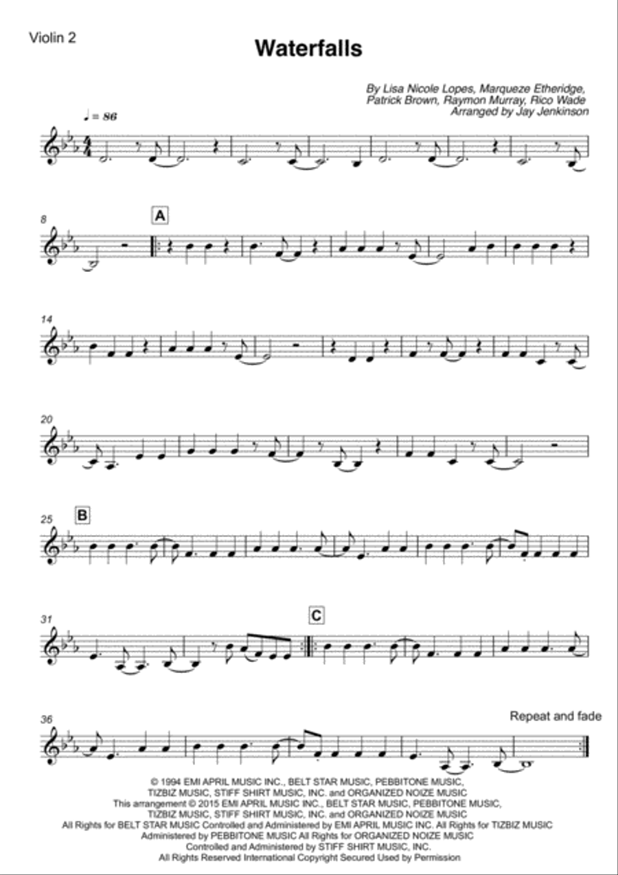 Waterfalls String Quartet scores gallery preview page 3