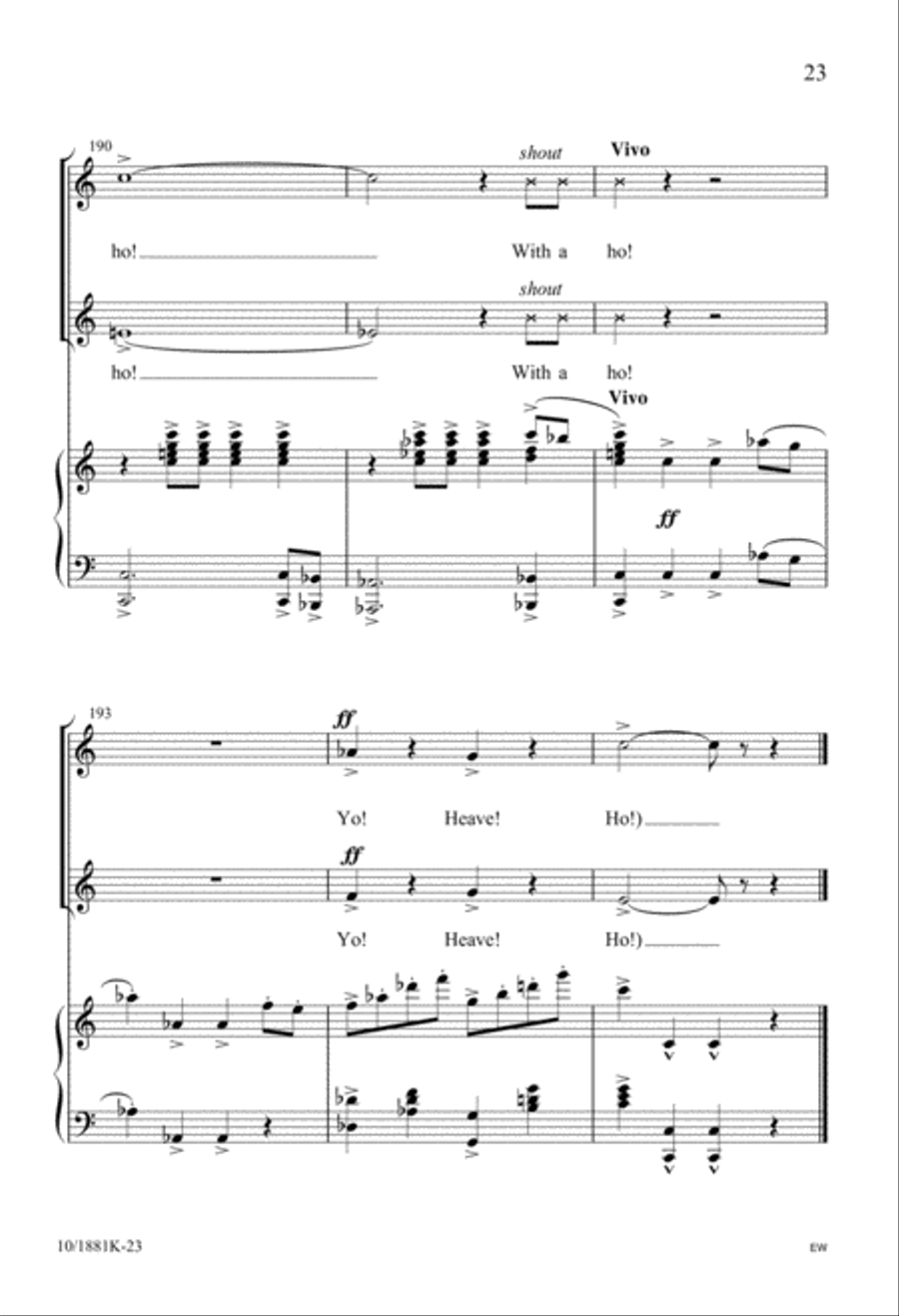 Five-Minute Musicals: Jonah and the Whale Unison Choir scores gallery preview page 23