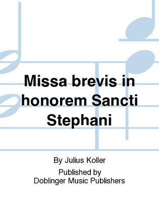 Missa brevis in honorem Sancti Stephani