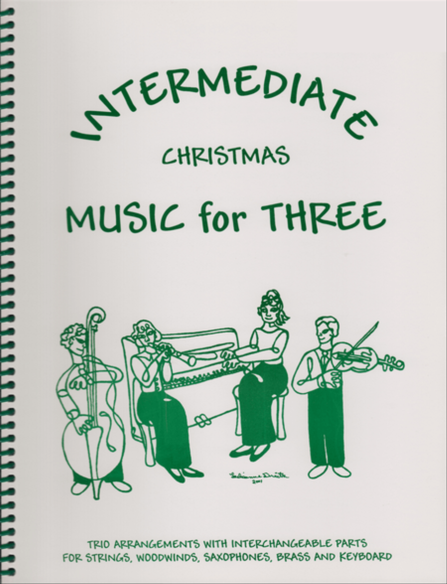 Intermediate Music for Three, Christmas, Part 3 - Cello/Bassoon Bassoon scores gallery preview page 1