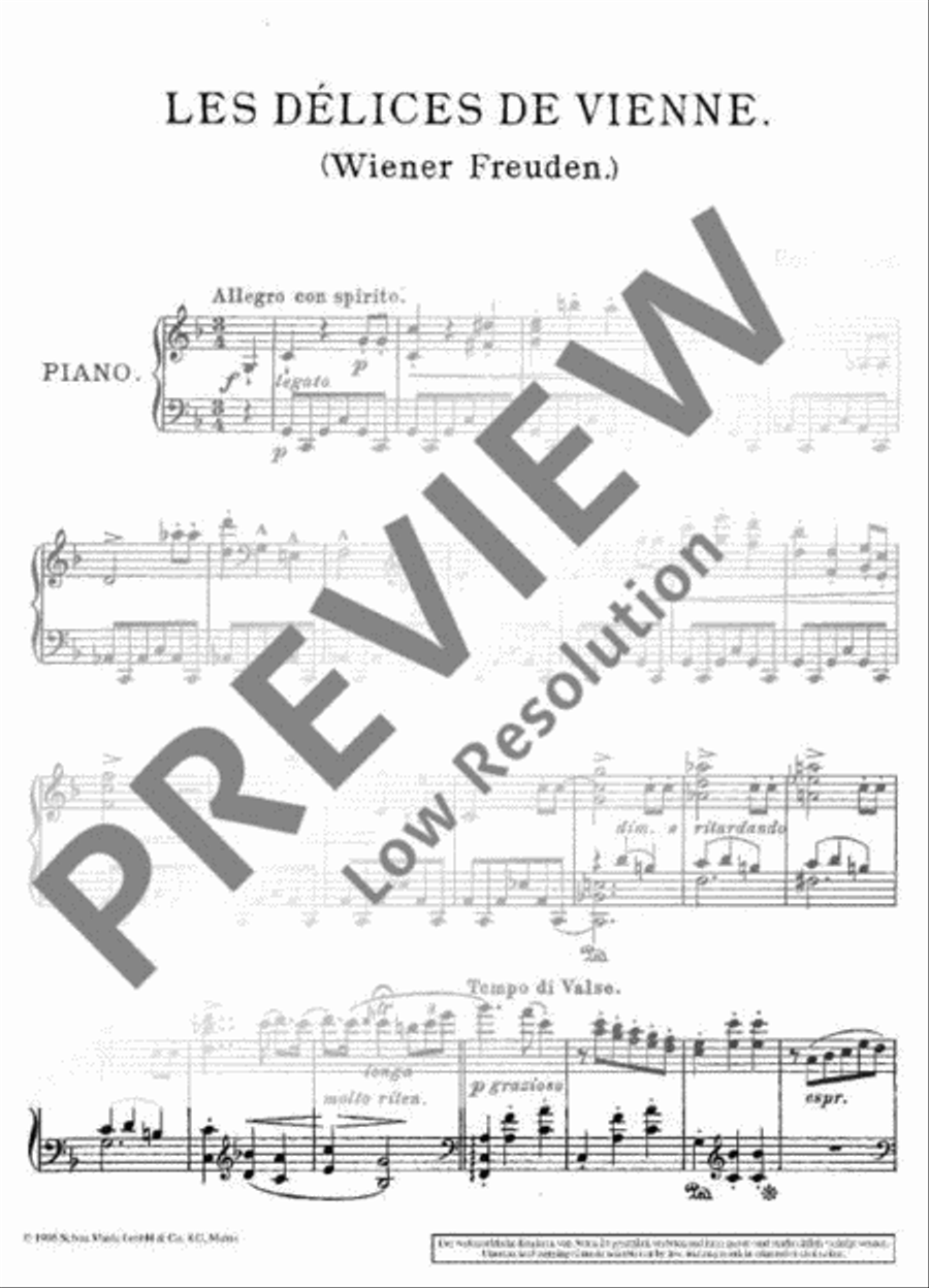 Wiener Freuden Piano Solo scores gallery preview page 4