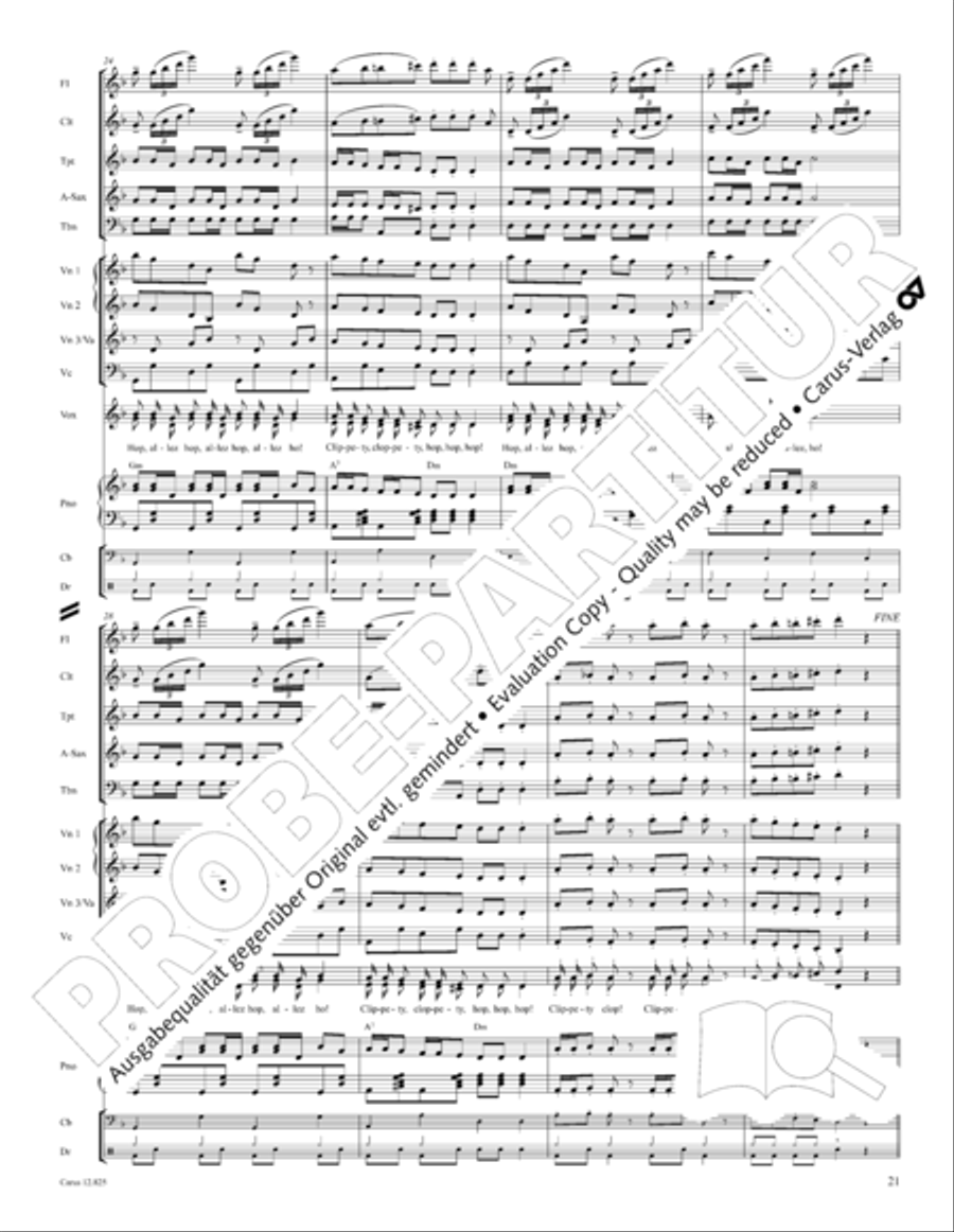 Circus Allegro Choir scores gallery preview page 22