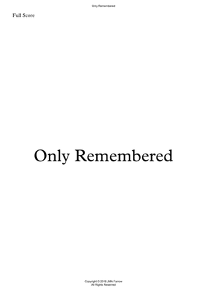 Only Remembered