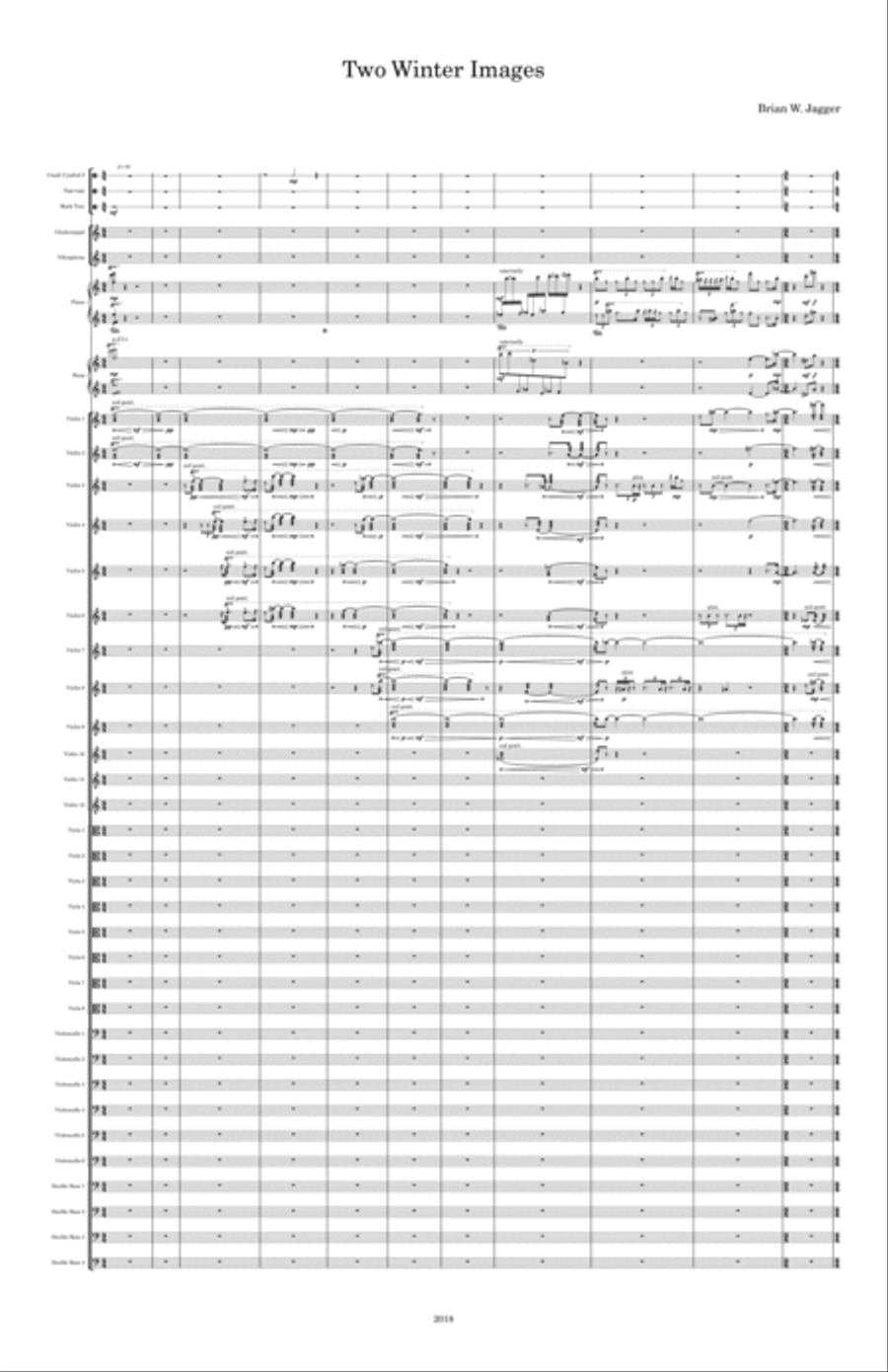 Two Winter Images String Orchestra scores gallery preview page 4