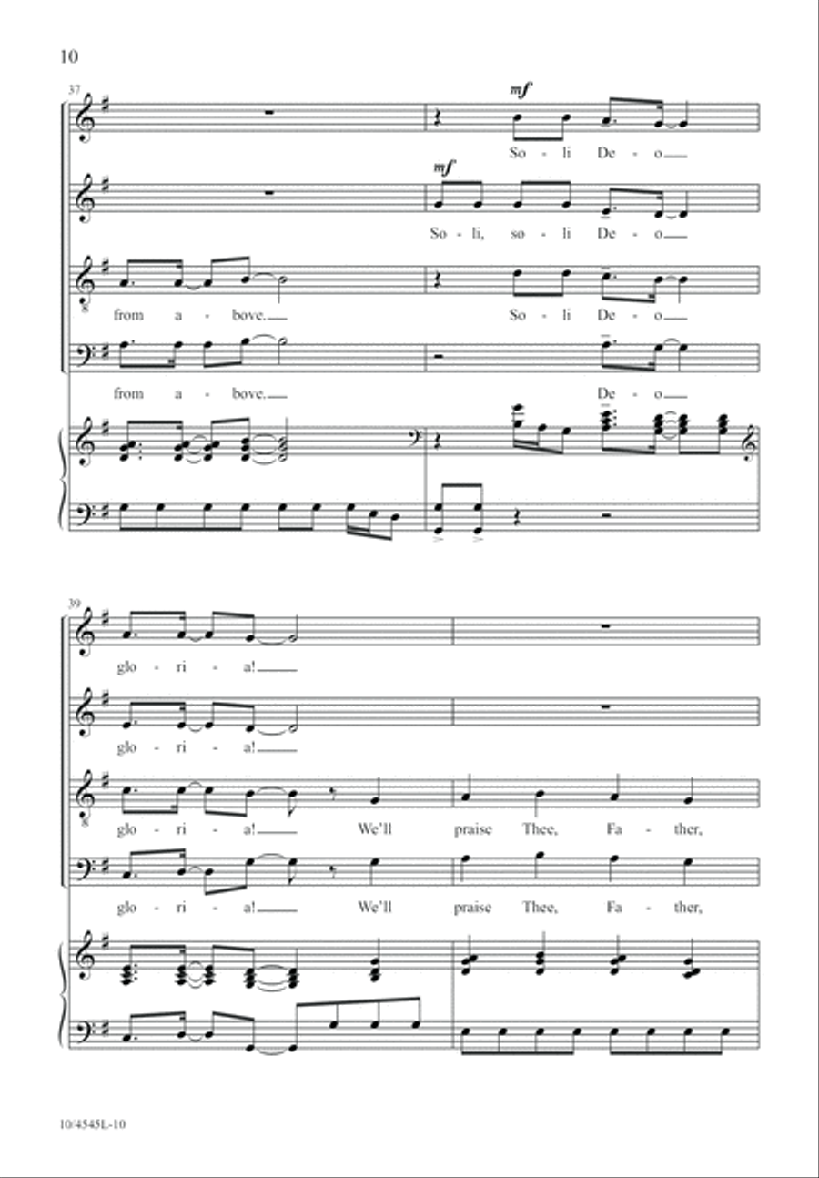 Soli Deo Soli Deo 4-Part scores gallery preview page 11