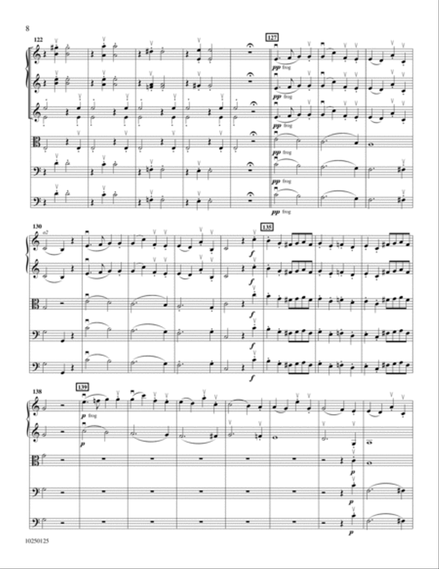 Symphony No. 50 in C: Finale Orchestra scores gallery preview page 7