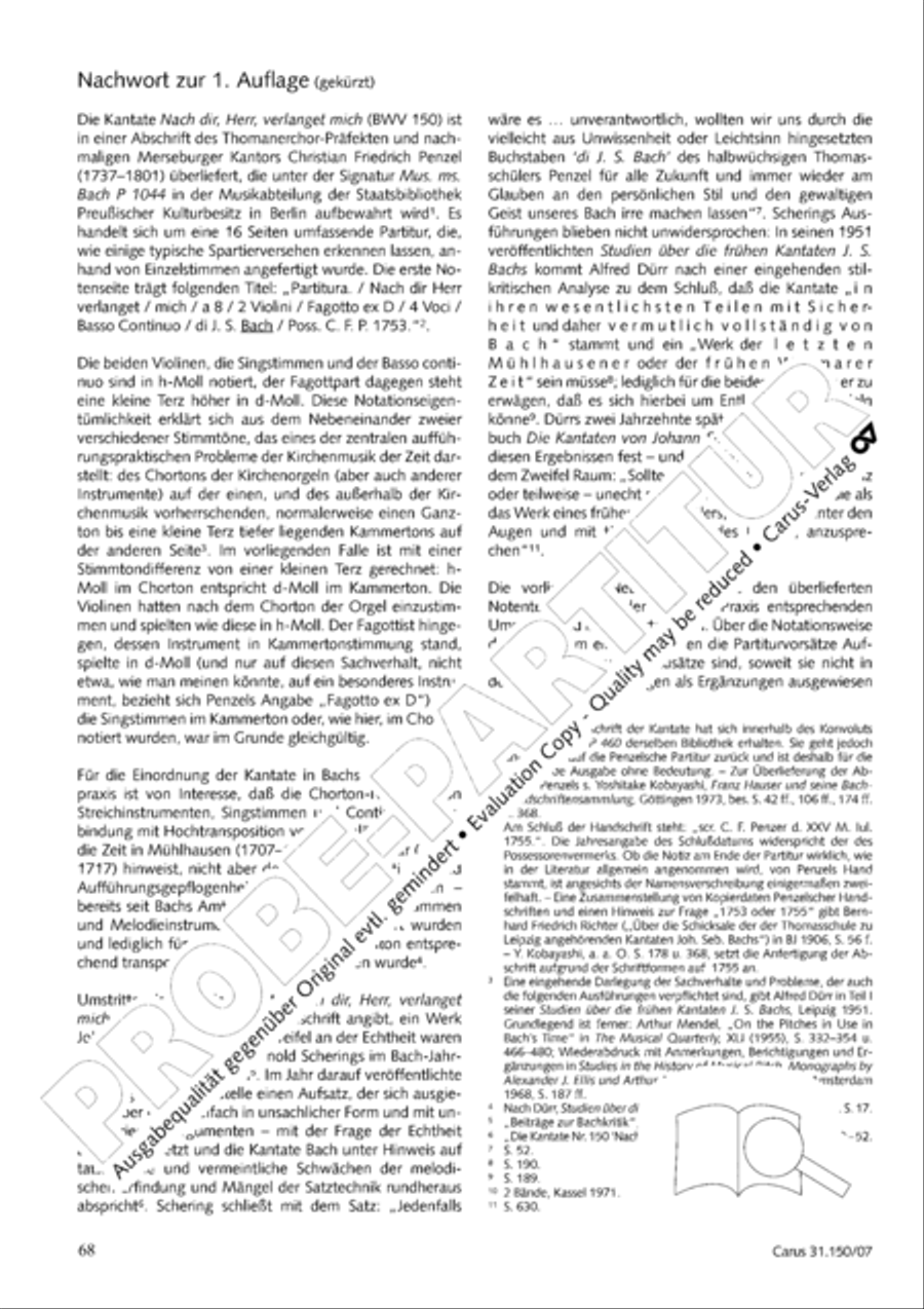 O my Lord, I long for thee (Nach dir, Herr, verlanget mich) 4-Part scores gallery preview page 69
