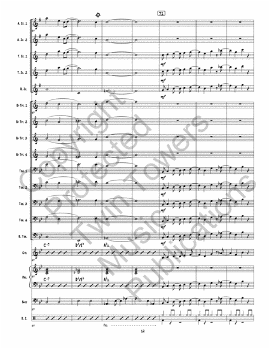 New Beginning 2.0, A New Beginning 2.0, A Jazz Ensemble scores gallery preview page 13