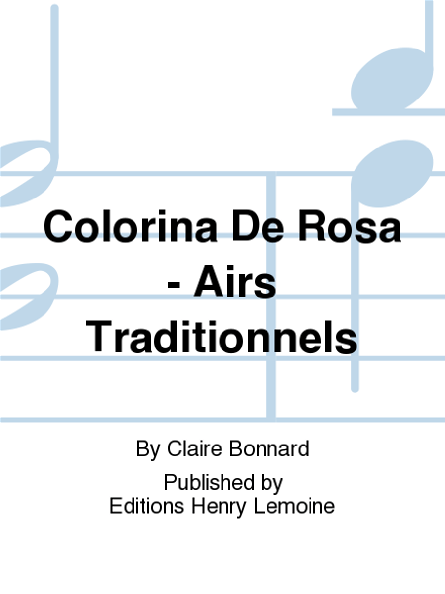 Colorina De Rosa - Airs Traditionnels Score scores gallery preview page 1
