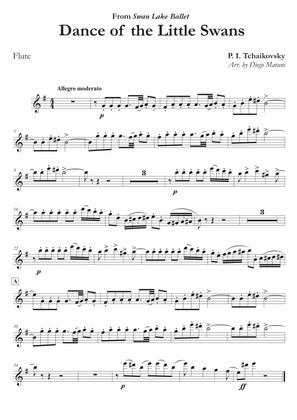 Dance of the Little Swans for Flute and Piano