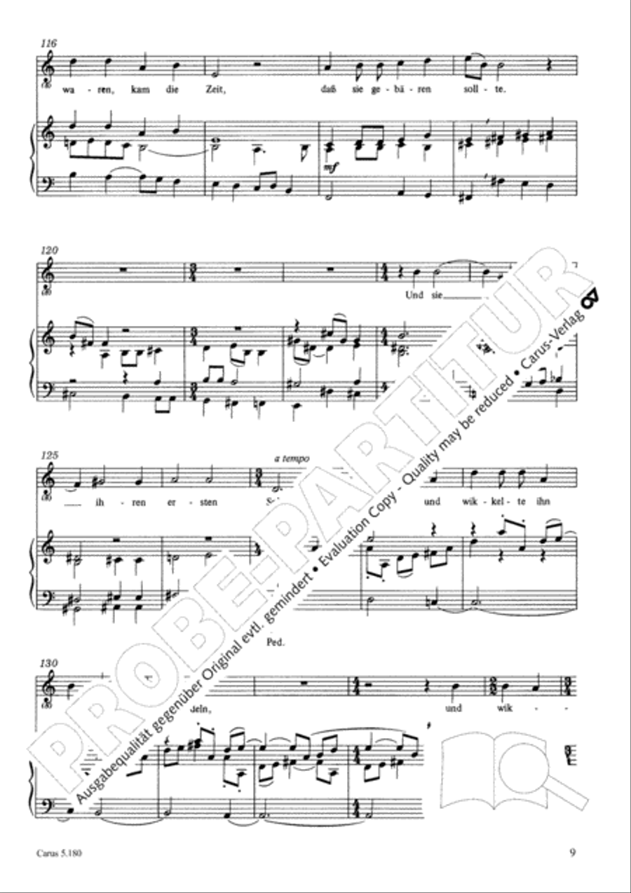 Das Weihnachtsevangelium Mezzo-Soprano Voice scores gallery preview page 10