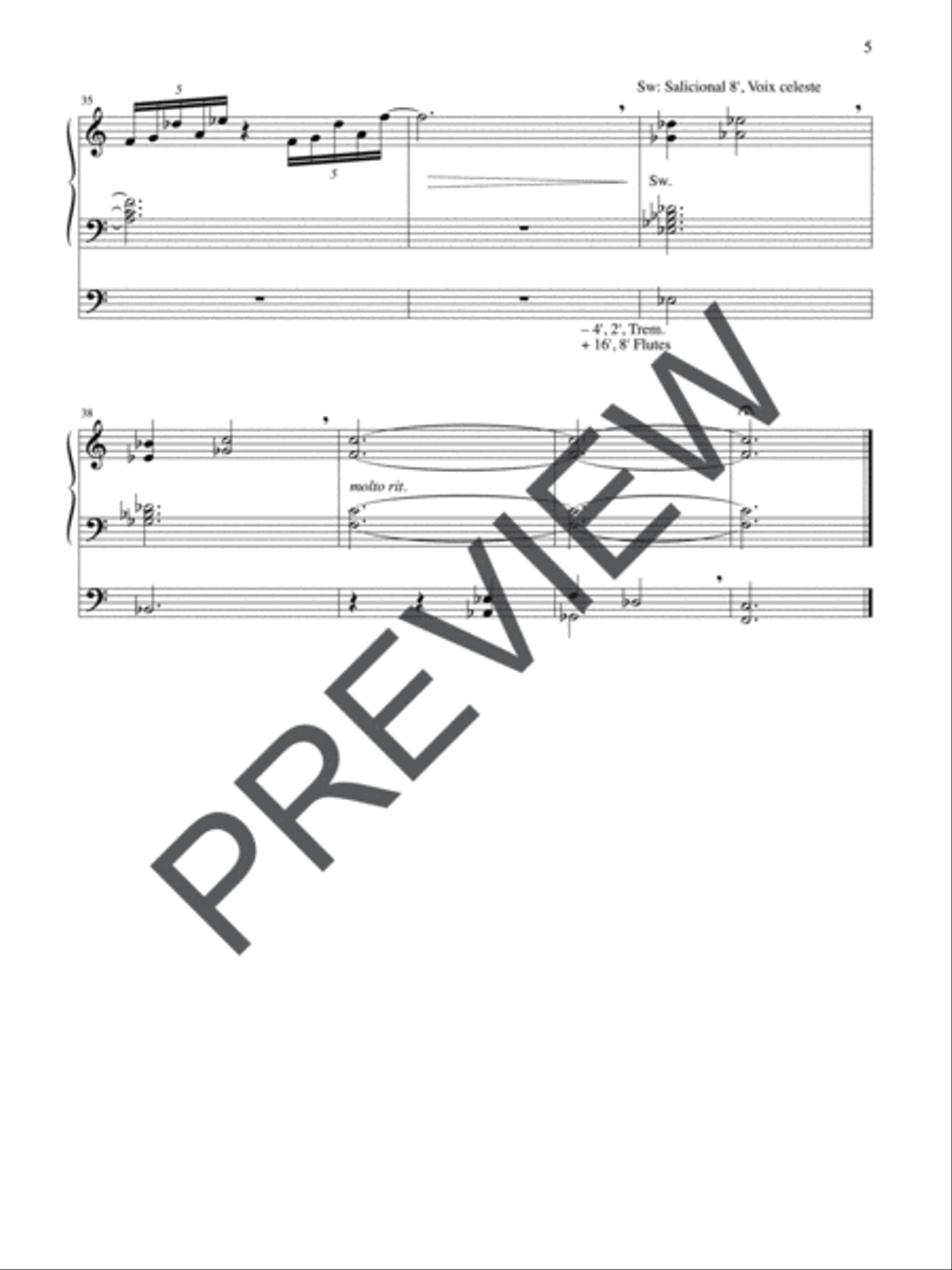 Liturgical Suite Organ scores gallery preview page 5