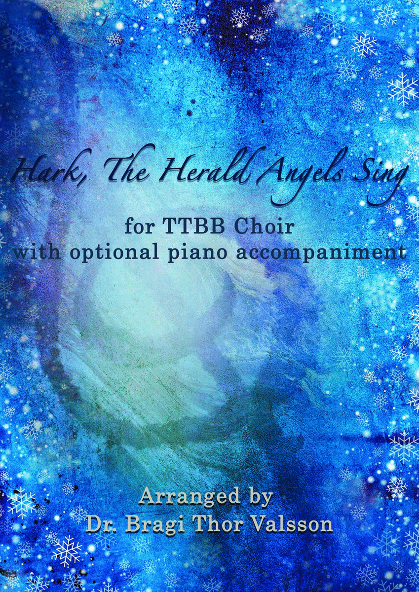 Hark, The Herald Angels Sing - TTBB Choir with optional Piano accompaniment image number null