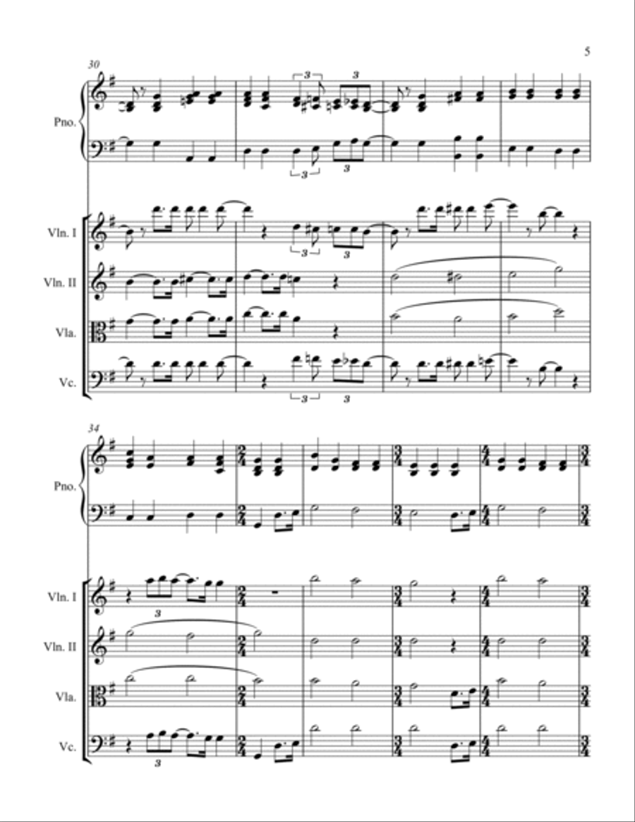 All You Need Is Love All You Need Is Love Piano Quintet scores gallery preview page 5