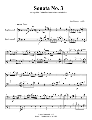 Loeillet: Sonata No. 3 for Euphonium Duo